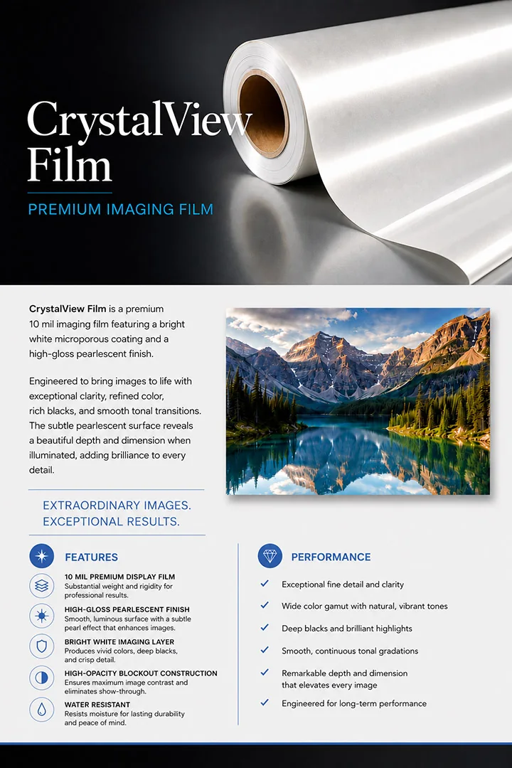CrystalView print film